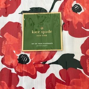 Kate Spade Painted Poppies Placemats